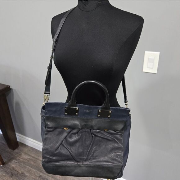 🐢 Rag & Bone Pilot Bag Large Black and Navy - Picture 7 of 17